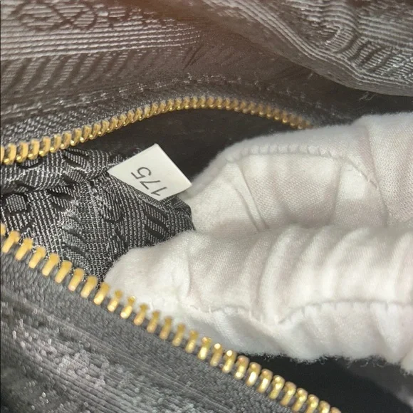 Prada Black Nylon Large Tote Bag with Leather Trim & Strap - Picture 12 of 17